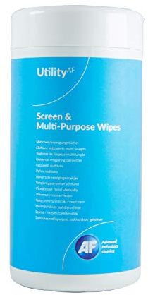 AF Screen and Multipurpose Cleaning Wipes, 100 Wet Wipes SMPW100TUT | For Surfaces, Screens, Phones & More
