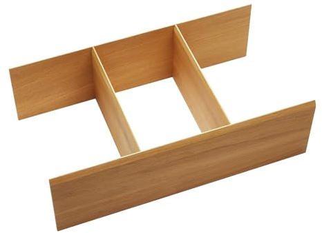 ORGA-BOX utdragbar och lådsystem 473 x 273 x 145 mm multifunktionell insats av massivt trä, lackerad ek, lådinlägg, bestickinsats från SOTECH