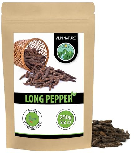 Cubeb peppar, Long Sammanlagt peppar, 100% Natural Pepper Sticks, Natural cubeb Pepper Utan tillsatser, Veganskt (250 GR)
