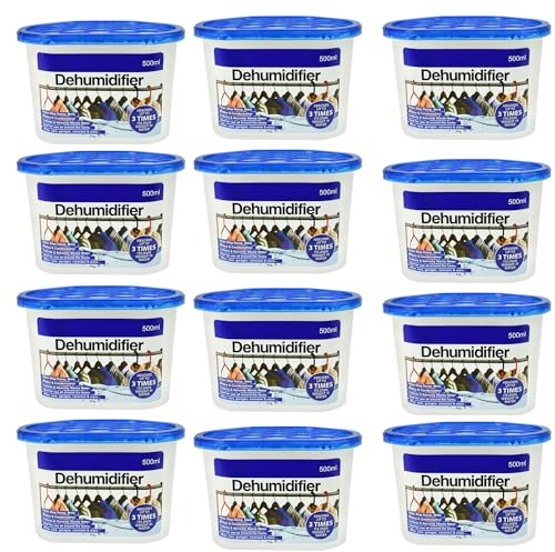 Albert Austin 500ml Dehumidifier Absorber Box Interior Disposable Dehumidifiers for Moisture Absorber Trap Condensation Remover Dehumidifying Damp Absorber Crystals Dehumidifier For Home Office (12)
