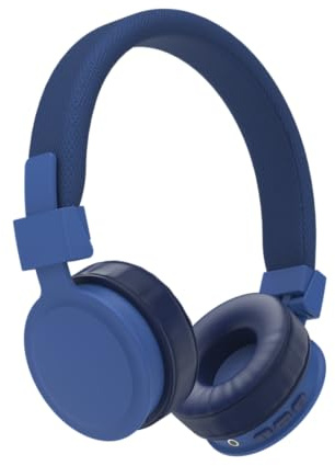 Hama Bluetooth Kopfhörer On-Ear (kabelloses Headset zum Telefonieren, Ohrhörer mit Mikrofon für 8h Gesprächszeit, Faltbare Stereo Headphones gepolstert, größenverstellbar) blau