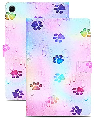 Rostsant Funda Galaxy Tab A8 2021 PU Caso de Cuero Funda Galaxy Tab A8 10.5 Tipo Cartera Carcasa para Samsung Galaxy Tab A8 2021 10.5 Pulgada SM-X200 / SM-X205 - Huella