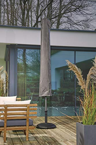 Gardissimo Premium 344455 XXL Schutzhülle für Sonnenschirm bis 400 cm | Atmungsaktiv, Frostbeständig, Wasserdicht, Mit Stab, 220 x 40 cm