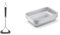Weber Three-Sided Grill Brush Dreiseitige Grillbürste, 46 cm, Schwarz/Silber, 6278 & 6415 Small 7-1/2-Inch-by-5-inch Aluminum Drip Pans, Set of 10