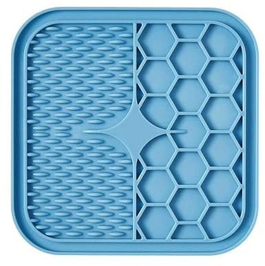 Dog Lick Mat, Slow Feeder, Bone-Shaped Pet Calming Mat Anxiety Relief Dog Cat Training Licking Mat Perfect for Food, Yogurt, Peanut Butter Etc., Slow Feeder Dog Bowl (Anti-slip, Food Grade Silicone)