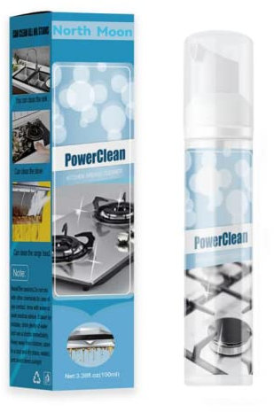 2PCS Kitchen Heavy Oil Stain Foam Cleaner Multi-purpose Degreasing Anti-aging Cleaner Tools Stove Range Hood Clean (30ML)