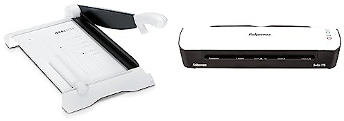 IDEAL 1133 Schneidemaschine, Hebelschneider & Fellowes Laminiergerät A4 Sola für Zuhause und Homeoffice