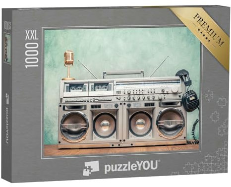 Puzzle 1000 Teile XXL „Retro-Ghetto Blaster, ca. 80er Jahre“ – aus der Puzzle-Kollektion Nostalgie