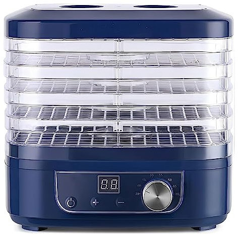 Machine commerciale, machine à fruits secs, déshydrateur à 5 étages, séchoir à fruits et légumes avec température réglable de 35 à 70 ℃ pour viande de bœuf séchée, fruits, friandis