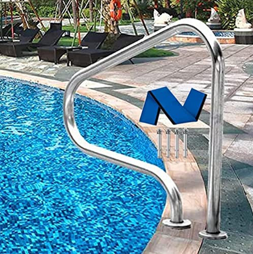 Mains courantes de sécurité pour piscine robustes Mains courantes de piscine 31,5 X 31,5 Main courante de piscine Creusée Main courante de piscine Échelle Étape Main courante en acier inox