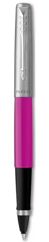 Newell Brands Parker Jotter Tintenroller, Magenta mit schwarzer Tinte, feine Spitze, 1 Stück (1 Stück)