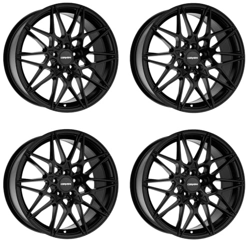 4 cerchioni Carmani 18 Knut 8,0 x 19 ET35 5 x 120 nero opaco compatibile con BMW Serie 1, serie 2, serie 3, serie 4, serie 5, serie X1 X3 X4