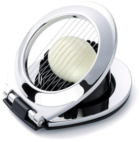 Kellegour Edelstahl Eierschneider,Eischneidewerkzeug,Edelstahl Egg Slicer Splitter,für Eier,Kiwi,Erdbeeren,Salaten