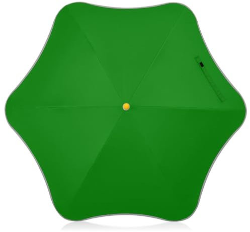 Yuiboo Grüner Kinder-Regenschirm, Regenschirme für Regen mit reflektierendem Streifen, Reiseschirme, knicksicher, für Mädchen und Jungen