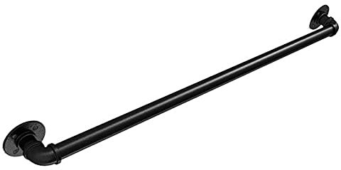 Scala in ferro battuto industriale rustico, 1,5 m - 6,1 m, resistente, per interni ed esterni, facile da installare, kit di supporto da parete per portico e terrazza