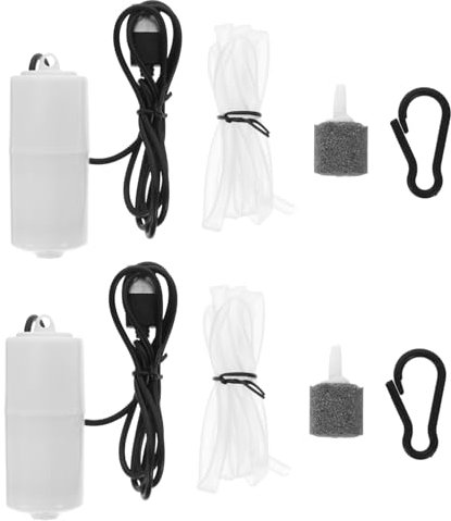 ibasenice 2 Stück Kleine Usb Luftpumpen Für Aquarium Sauerstoffzufuhr Leise Kunststoff Sauerstoffpumpe Für Fischbecken Zuhause Langlebig Und Einfach Zu Verwenden