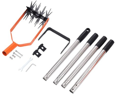 Strumento Di Coltivatore Rotante - Giardino Rotativo Giardino Rotary Tiller | Rotante Con Denti Metallici Solidi Staccabili | A Mano Da Giardino Regolabile | Servo Duro E Morbido Per Il Pr