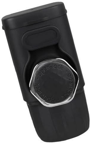 pumpumlia Macchina da caffè per cialde e fagioli macinati Macchina per espresso manuale con tazza inclusa per viaggi che prepara la caffettiera manuale senza elettricità