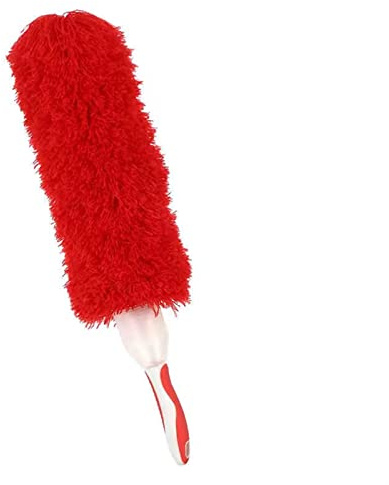 DQZRTUECA Plumeau à Main en Microfibre, tête Pliable, Lavable, Multicolore(Red)