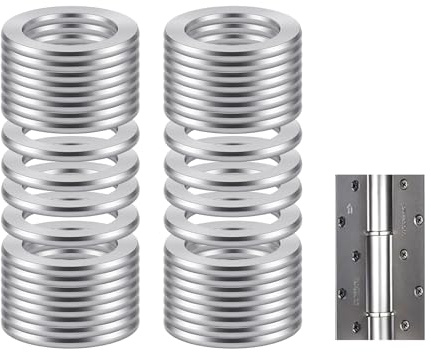 100 Stück M10 flach Unterlegscheiben Set, 10mm x 16mm Edelstahl Unterlegscheiben Türscharnier Fitschenringe Set, Sicherungsscheiben, Karosseriescheiben, Edelstahl Beilagscheiben Set