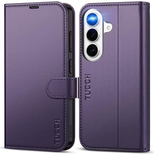 TUCCH-fodral för Galaxy S26 5G med korthållare, Mörklila
