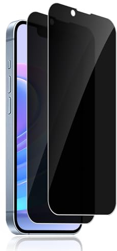 2 Stück für Panzerglas für iPhone 14/13/13 Pro Sichtschutzfolie Schutzfolie, 9H Härte Dauerhaft Bruchsicher Ultrabeständig Schutzglas Folie, Blasenfreie Anti-Fingerabdruck Anti-Spy Displayschutzfolie