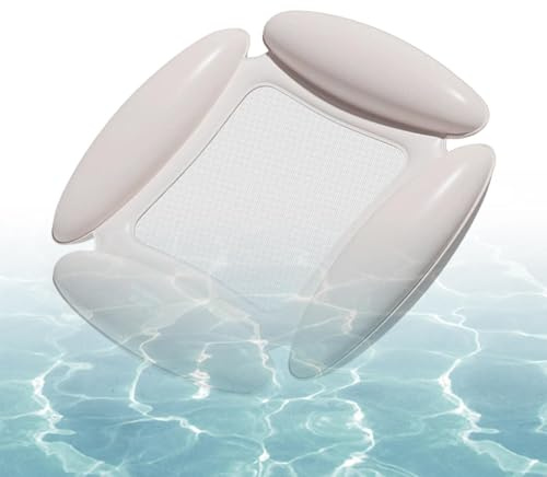 Floats for Adult Swimming Pools – Inflatable PVC Mat, Raft with Ergonomic Headrest, for Summer, Lake, Beach, Holiday, Party and Tan