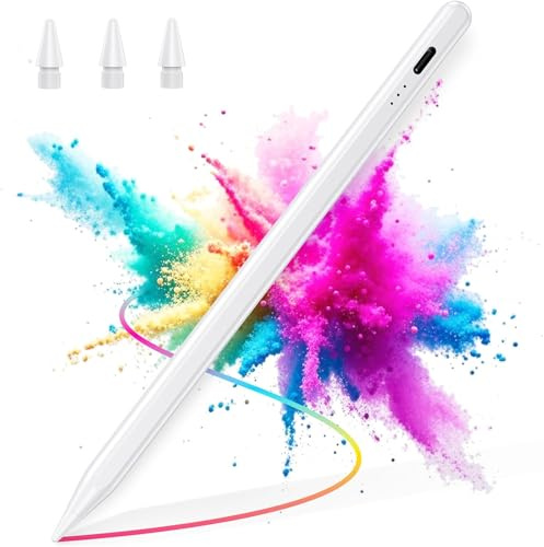BAZO Stylet pour iPad 2018-2026 - Recharge Rapide 15 Min,Rejet de Paume