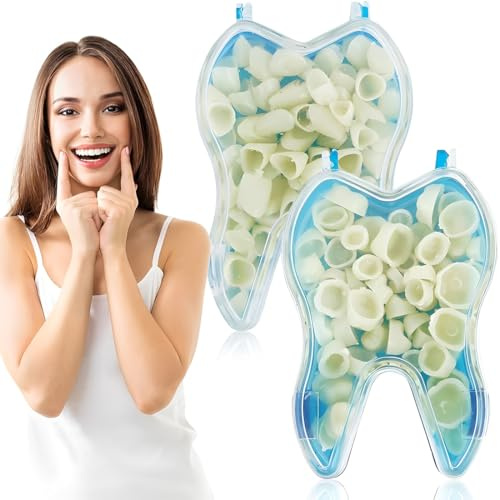 Faccette Dentali, Denti Finti Multiuso, Kit Di Riparazione Dentale Per Denti Anteriori E Posteriori, Denti Finti Da Applicare Da Soli Per Diverse Necessità 100 Pezzi