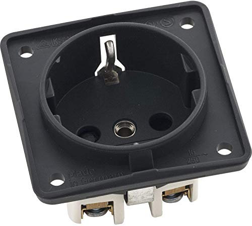 Berker 941952505 Integro Schuko-Steckdose mit erhöhtem Berührungsschutz, anthrazit matt