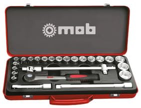 MOB Outillage 0000998001 Coffret de Douilles 8 à 32 mm 1/2'' 25 Pièces