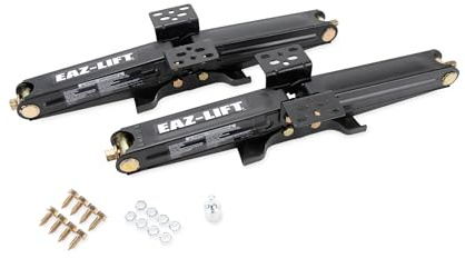 EAZ LIFT 24 RV Stabilizing Scissor Jack, Fits Pop-Up Campers and Travel Trailers - Pack of 2 (5,000lb rating) - 48820, Black