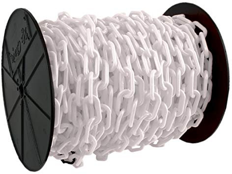 Mr. Chain 51101 Kettenrolle, Kunststoff, robust, Weiß, 5,1 cm Gliederdurchmesser 30,5 m