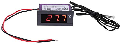 ESden - Termómetro digital integrado para frigorífico, congelador, panel de visualización de temperatura 220 V
