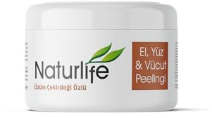 NATURLIFE Gommage à l'extrait de pépins de raisin pour les mains, le visage, le corps, 300 ml