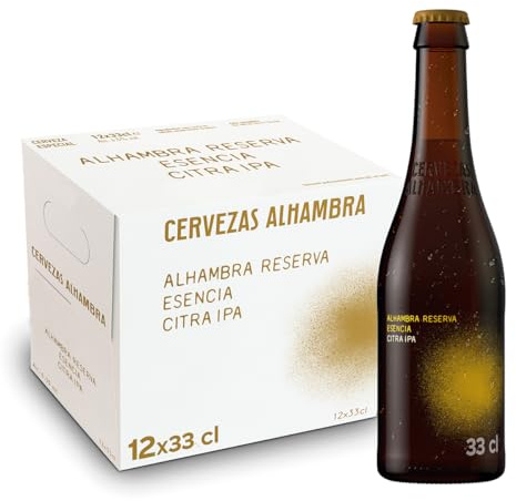 Alhambra Reserva Citra, Cerveza IPA Americana, Pack 12 Botellines x 33cl