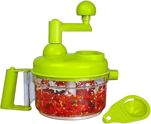 to do home Universalzerkleinerer mit Handkurbel, 800ml, Gemüsezerkleinerer | Multi-Zerkleinerer manuell für Gemüse, Obst, Salat, Fleisch | Zwiebelzerkleinerer & Küchengerät (Grün)
