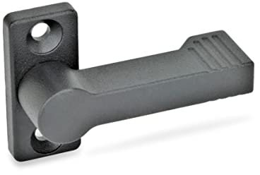 Ganter Normelemente GN 702-17-55-A-SW Sperrriegel Sperriegel mit 4 Raststellungen, schwarz, Riegellänge: 55mm