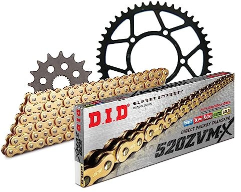 Juego de cadena DID de acero 520ZVM-X/112 para BMW G X Moto 650 cc año de fabricación 2007-2012