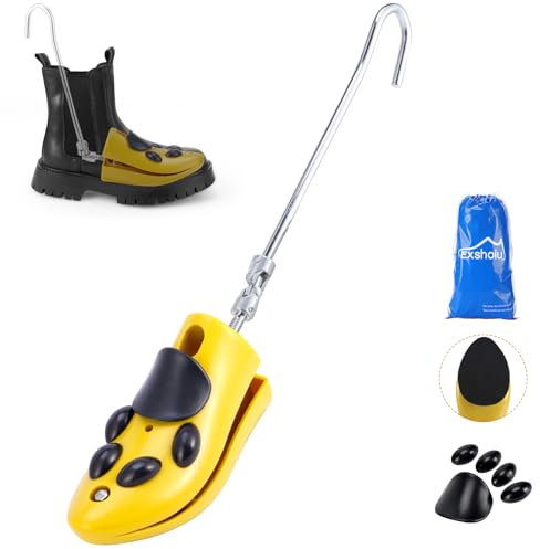 Exshoiu Shoe Boot Stretcher for Cowboy Boots, 1 Pcs Boot Instep Stretcher for Women Thick Feet, Adjustable Shoe Boot Expander Stretching Height