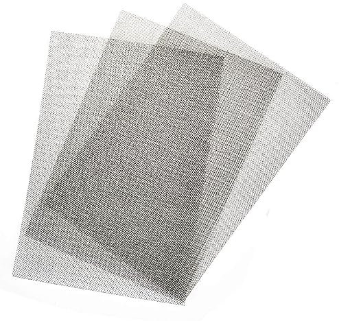 JSKWIKE 3 Pcs Malla Mosquitera Metalica Fina 30x 21cm Mosquitera de Acero Inoxidable Filtro para Roedores Metálica para Rejillas Ventilación Rejilla Ventilacion Metálico Insectos 20mesh