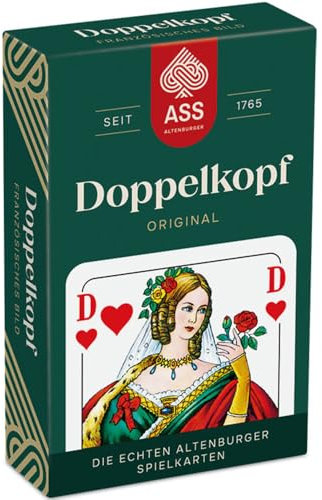 ASS Altenburger FSC Doppelkopf, französisches Bild, in Faltschachtel, White, 95 x 60 x 20 mm