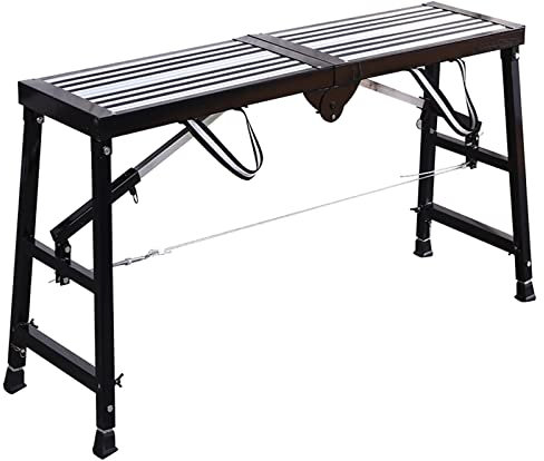 BTZHY Andamio Torre de andamio Plataforma de Trabajo Andamio Escalera de Techo Escaleras Multiusos Aleación de Aluminio Plegable Portátil para decoración Lavado de Autos Recogida