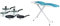Tefal Comfort Max, Pan Set, 14cm Milkpan, 16cm and 18cm Saucepans with Lids & Mabel Home Adjustable Height, Deluxe, 4-Leg, Ironing Board, Additinoal Cover, Foldable, Collapsible
