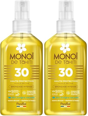 ParaSol Spray Monoï de Tahití 30 FPS (Paquete de 2)