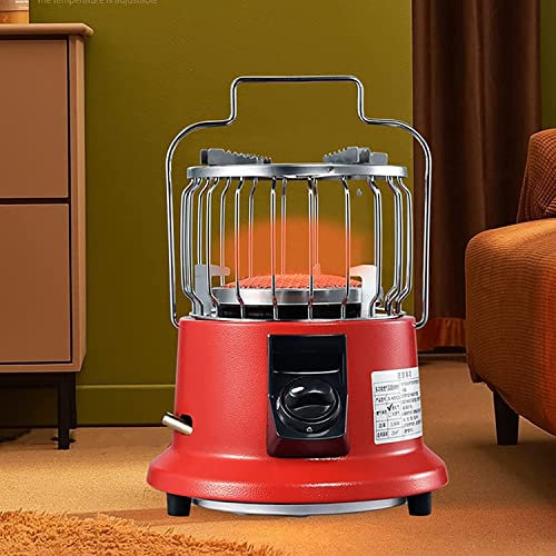 BomDog Camping Gas Heater, 2-in-1 Mini Gas Heater, Portable Heating Camping Stove Cooking/Heating with Handle, for Indoor/Outdoor Camping Use