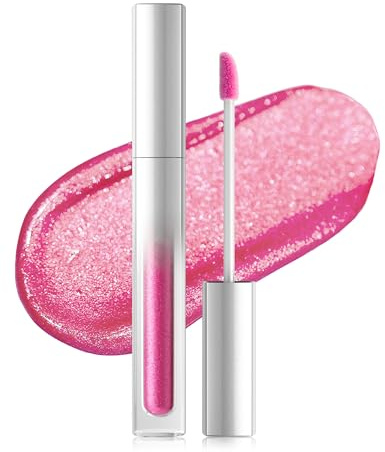 Erinde Metallic Glitzer Lippenstifte, Giltter 2-in-1 Lipstick＆Lidschatten, Lippenstift 12 Stunden Halt, Hochpigmentiert Wasserfester Lipstick