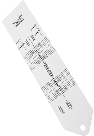 Toddmomy Plattenspieler Tonabnehmer Winkelmesser Kalibrierungswerkzeug aus Robustem Material Kompakt für Schallplatten Zubehör und Tonarmjustierung