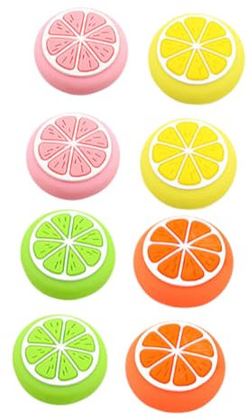 KOMBIUDA Cappucci Joystick Silicone Frutta Grip Adesivo Pollice Copertura Protettivi Stick Design Speciale