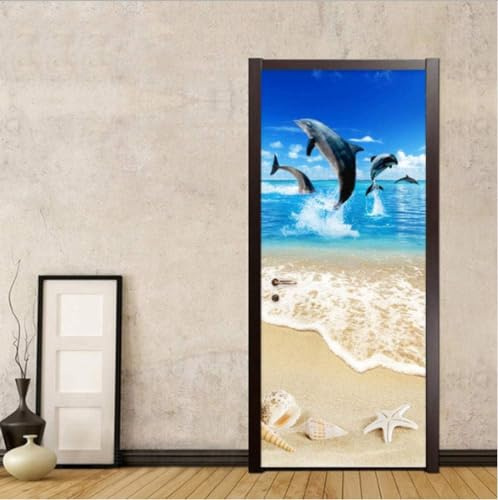 Türaufkleber Türtapete Tier 77 X 200 Cm Selbstklebend Türposter - Kinderzimmer Fototapete Türfolie Poster Tapete Türaufkleber 3D Decoration Aufkleber Vinyl Selbstklebend - Türwandaufkle-6566780084053